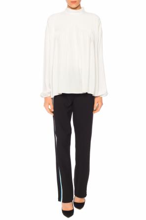 Pleated top with band collar, zdjęcie 2 Pleated top with band collar od N21